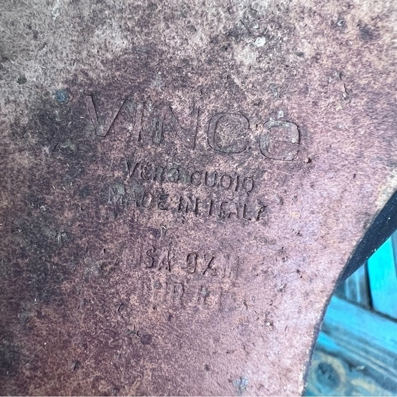 VINCE Nina Leather D'Orsay Flats Size 9.5 - Picture 8 of 9